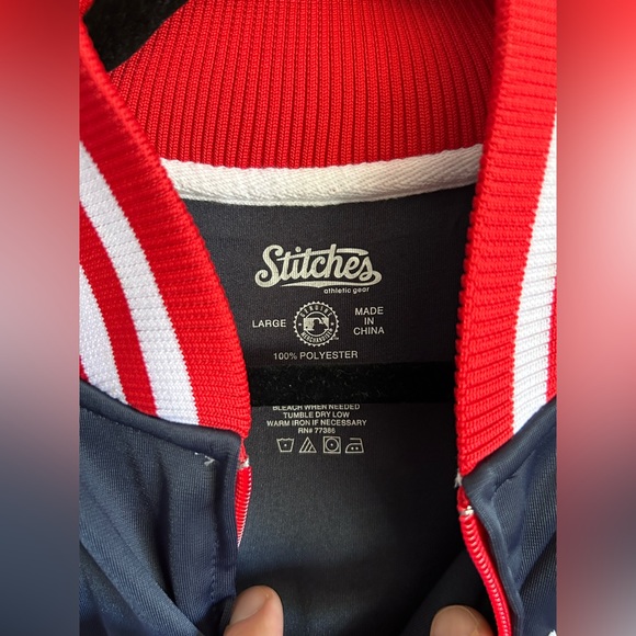 Stitches Boston Red Sox Zip Up (Large) - Picture 2 of 5